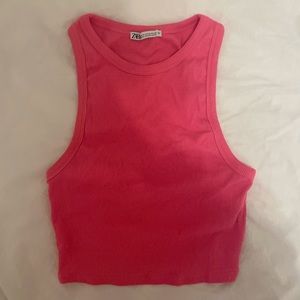 ZARA bright pink tank top. Size M